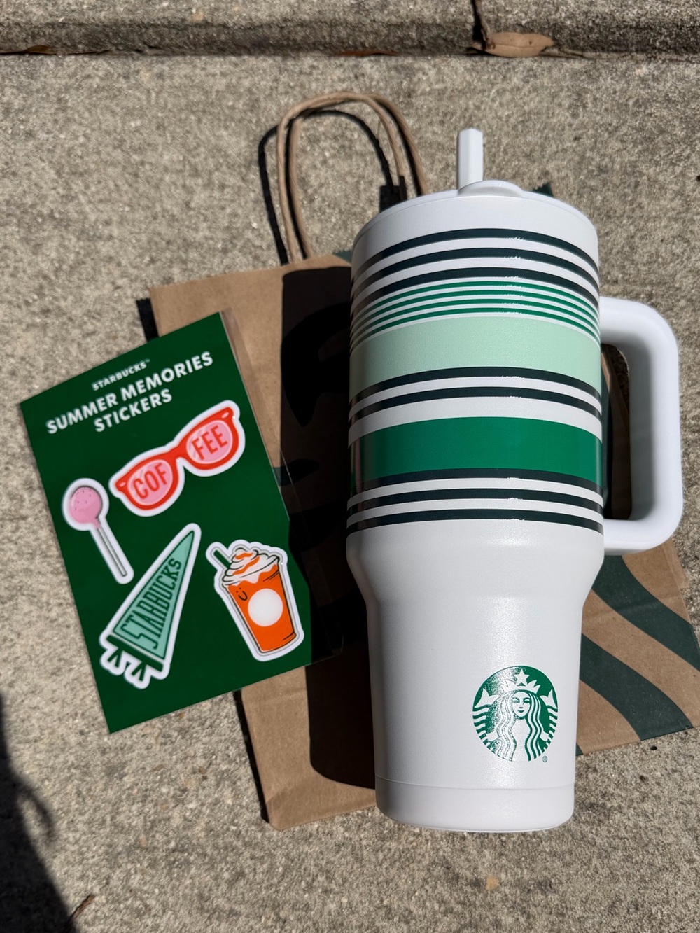 Starbucks Limited Edition Road Trip Tumbler and Stickers